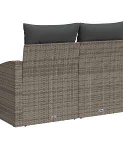 Divano Da Giardino Grigio 123 X 62 X 69cm Polyrattan