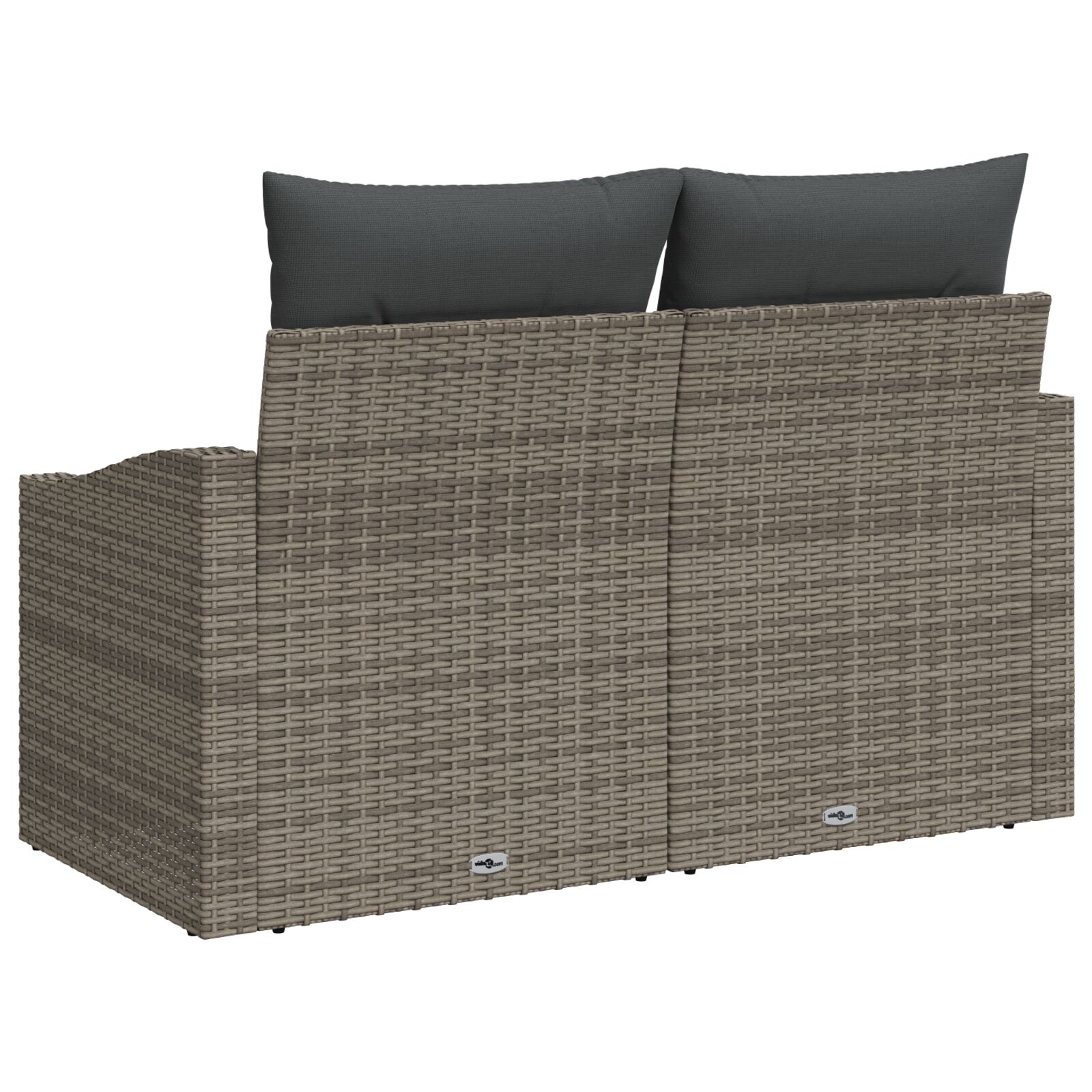 Divano Da Giardino Grigio 123 X 62 X 69cm Polyrattan