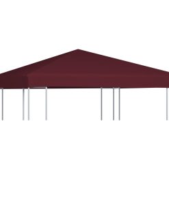 Copertura Superiore Per Gazebo 310g/m² 3x3m Bordeaux