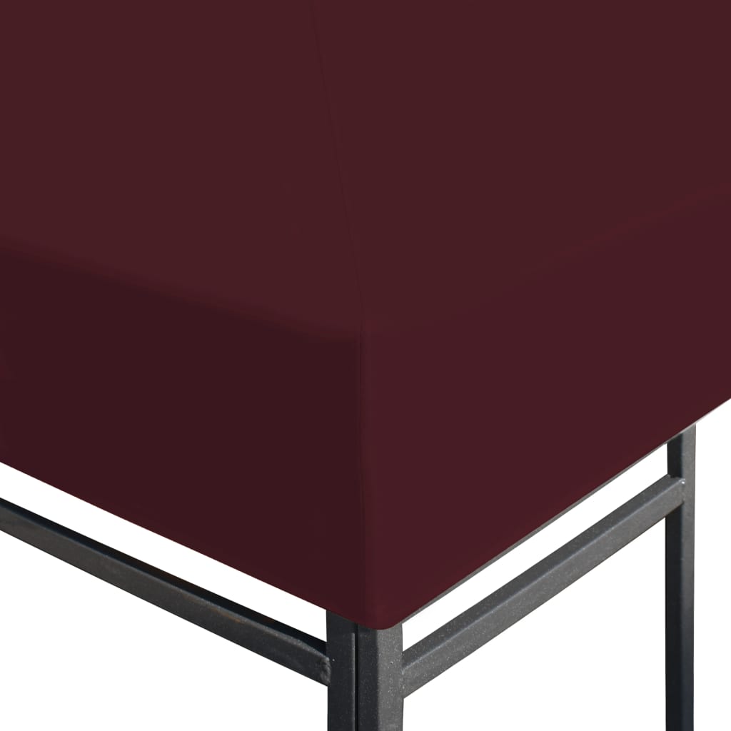 Copertura Superiore Per Gazebo 310g/m² 3x3m Bordeaux - Image 3