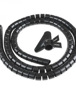 Vultech Sn21505 - Canalina Avvolgicavo Nera 1.5 mt