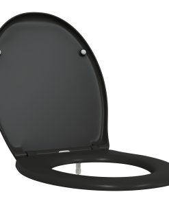 Copriwater A Rilascio Rapido Con Chiusura Silenziosa In Duroplast Nero