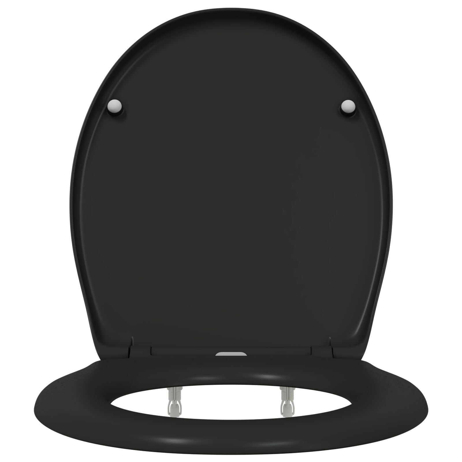 Sedile Del Wc Con Rilascio Rapido Nero 44.8 X 37.3 X 4.2 cm - Image 5