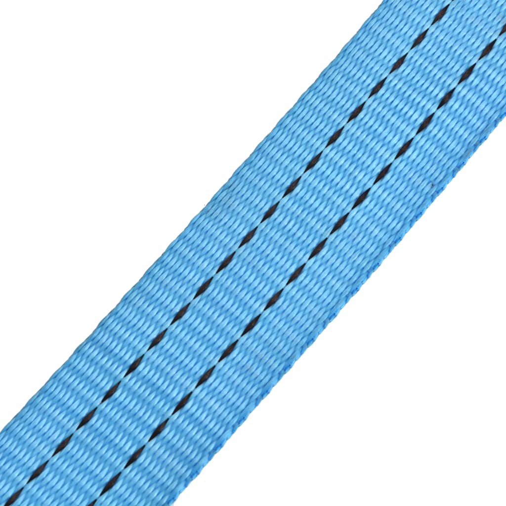 Cinghie D'ancoraggio 4 Pz A Cricchetto 2 T 6mx38mm Blu
