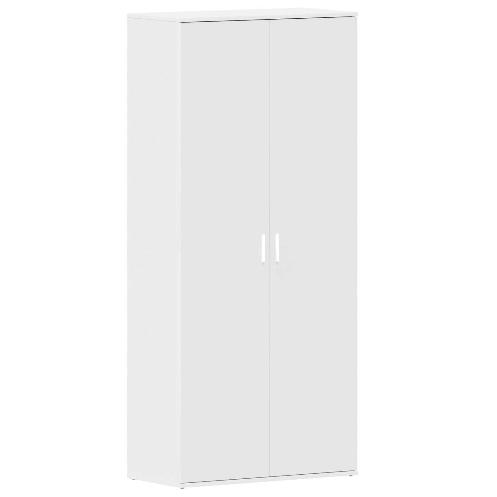 Armadio Per Scarpe Bianco 80x39x180 Cm Legno Ingegnerizzato