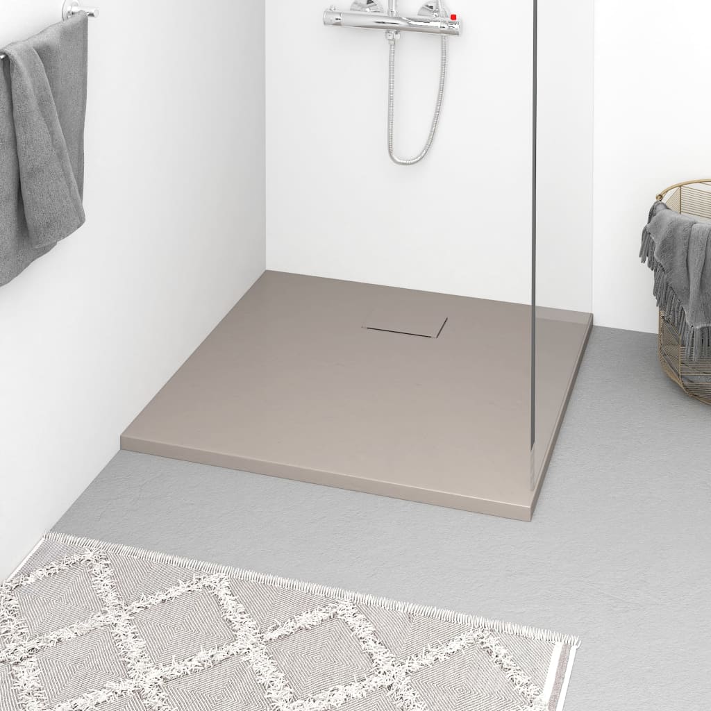 Piatto Doccia In Smc Marrone 90x80 cm