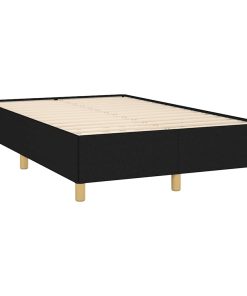 Giroletto A Molle Con Materasso Nero 120x190 Cm In Tessuto