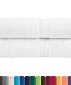 Asciugamani Premium Solund 2 Pz Bianchi 50x100 Cm 600gsm