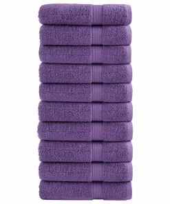 Asciugamani Premium Solund 10 Pz Viola 50x100 Cm 600 G/m²