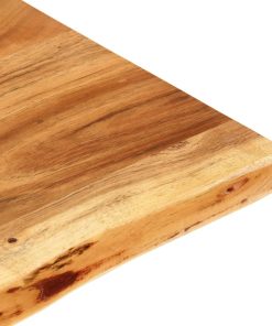 Piano Per Vanità Bagno In Massello Di Acacia 140x52x2,5 cm