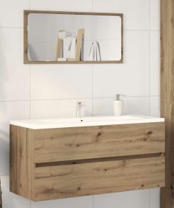 Mobile Lavabo Rovere Artigianale 100x38,5x45 Cm Multistrato