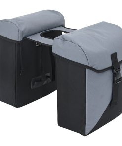 Borsa Pannier Per Bicicletta Borse Doppie 35l Grigia
