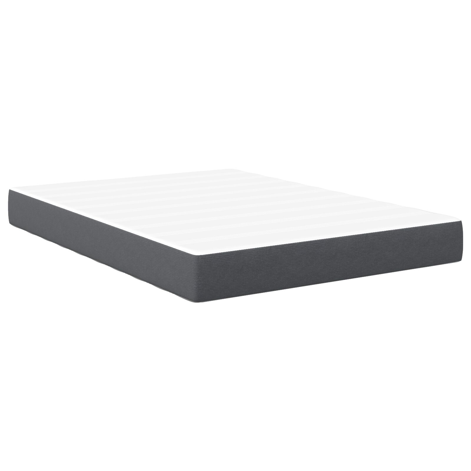 Materasso A Molle Insacchettate - Grigio Scuro, Medio, 140x200x20 Cm Tessuto
