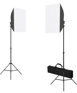 Kit Per Studio Fotografico Con Set Luci, Fondale E Riflettore