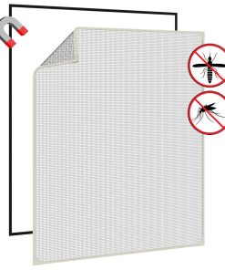 Zanzariera Magnetica Per Finestre Bianca 100x120 cm