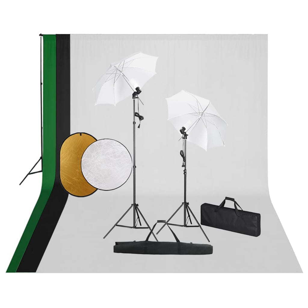 Kit Studio Fotografico Con Luci Fondale E Riflettore - Image 3