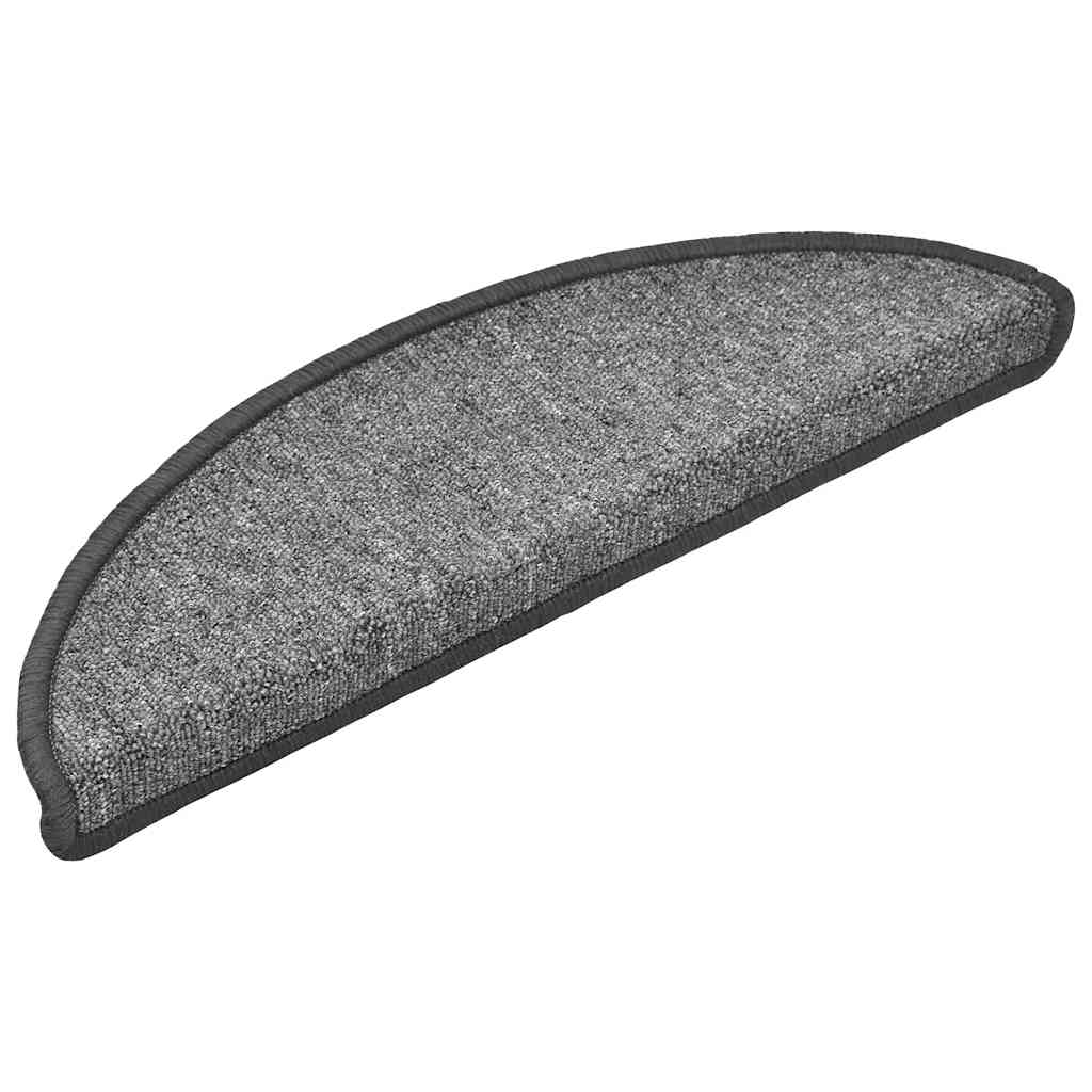 Tappetini Per Scale 30 Pz Grigio Scuro 56x17x3 cm