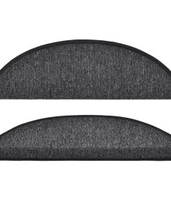 Tappetini Per Scale 15 Pz Antracite 56x17x3 cm