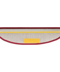 Tappetini Per Scale 15 Pz Rosso Bordò 56x17x3 cm