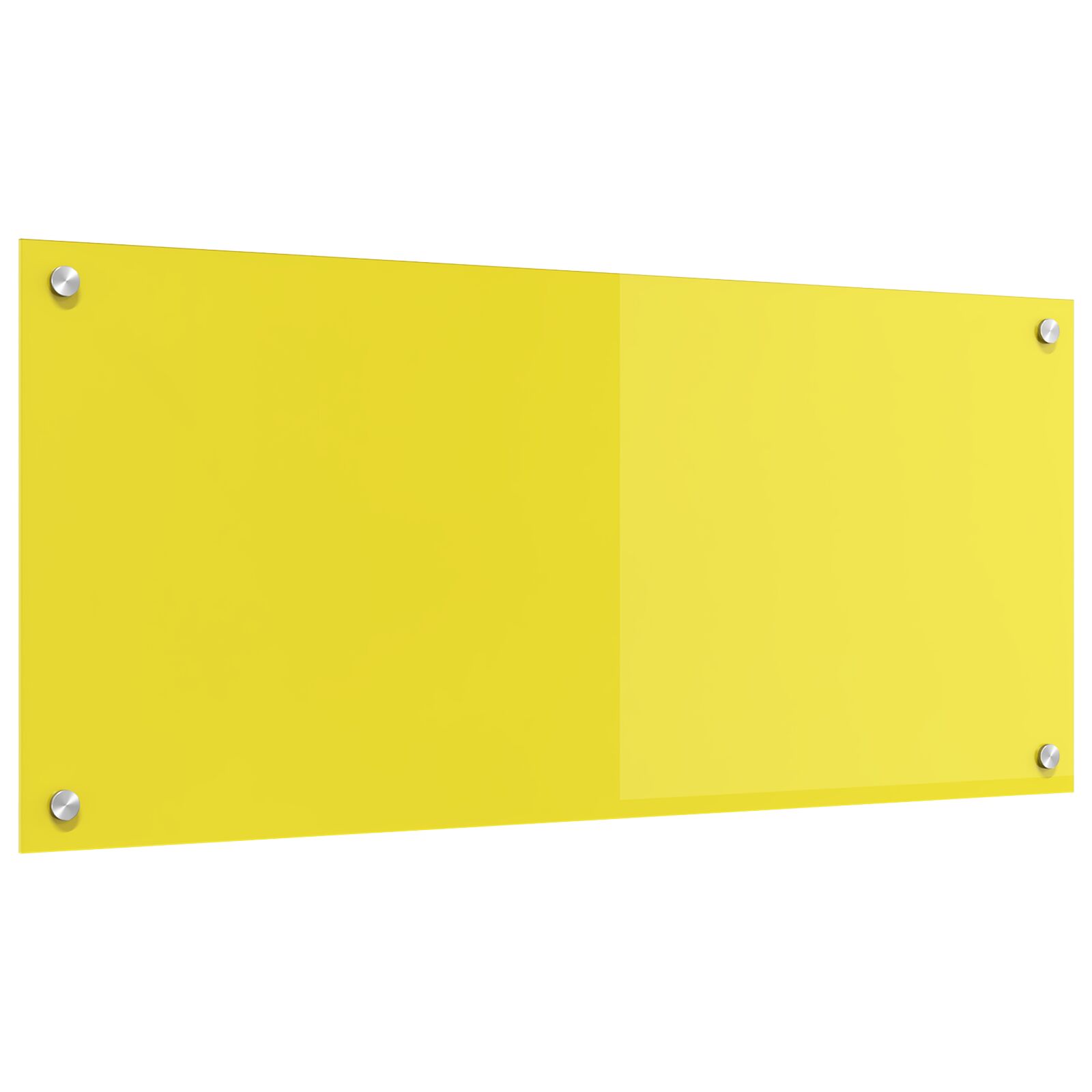 Rivestimento Da Cucina Giallo 90 X 40 X 0,6 Cm Vetro Temperato
