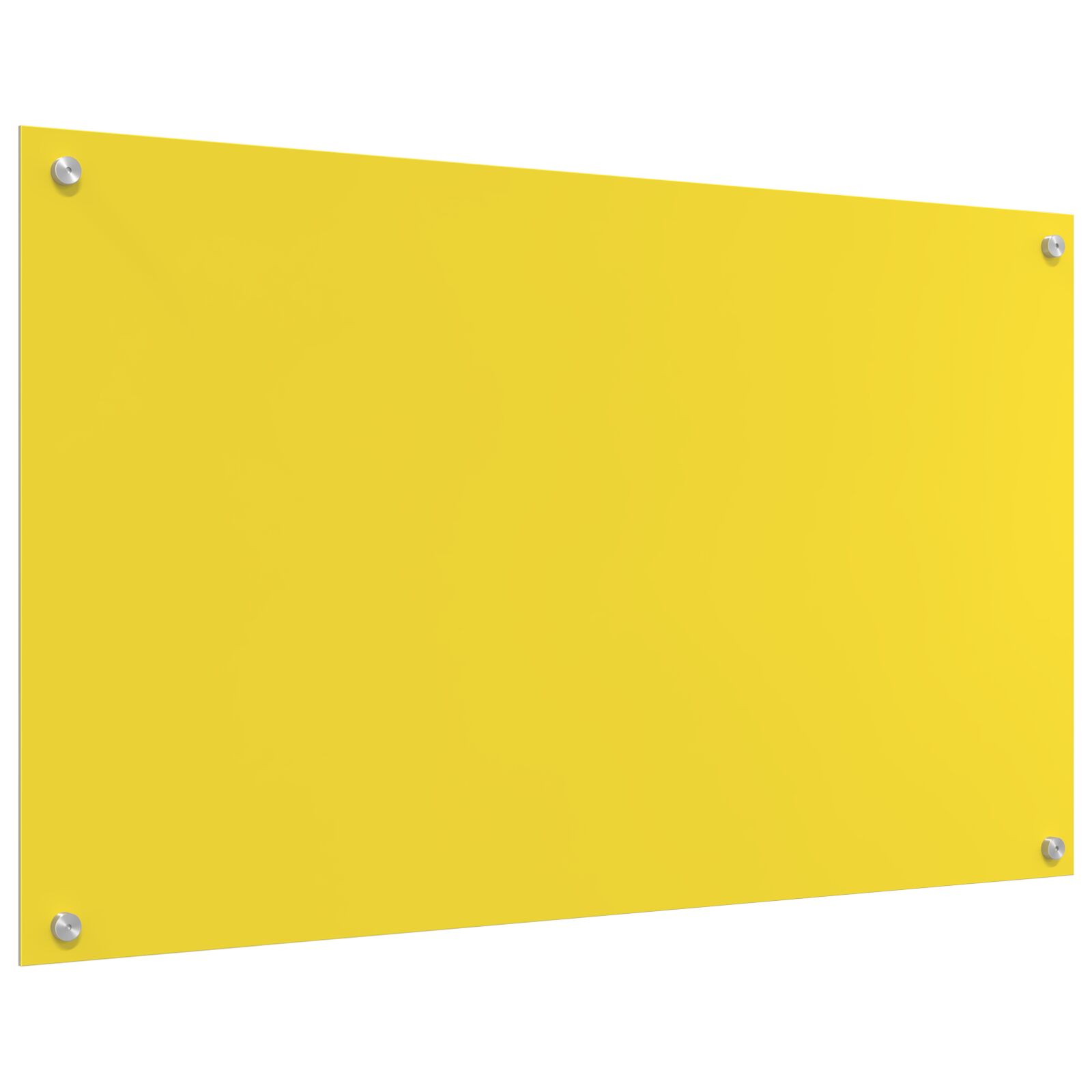 Rivestimento Da Cucina Giallo 100 X 60 X 0,6 Cm Vetro Temperato