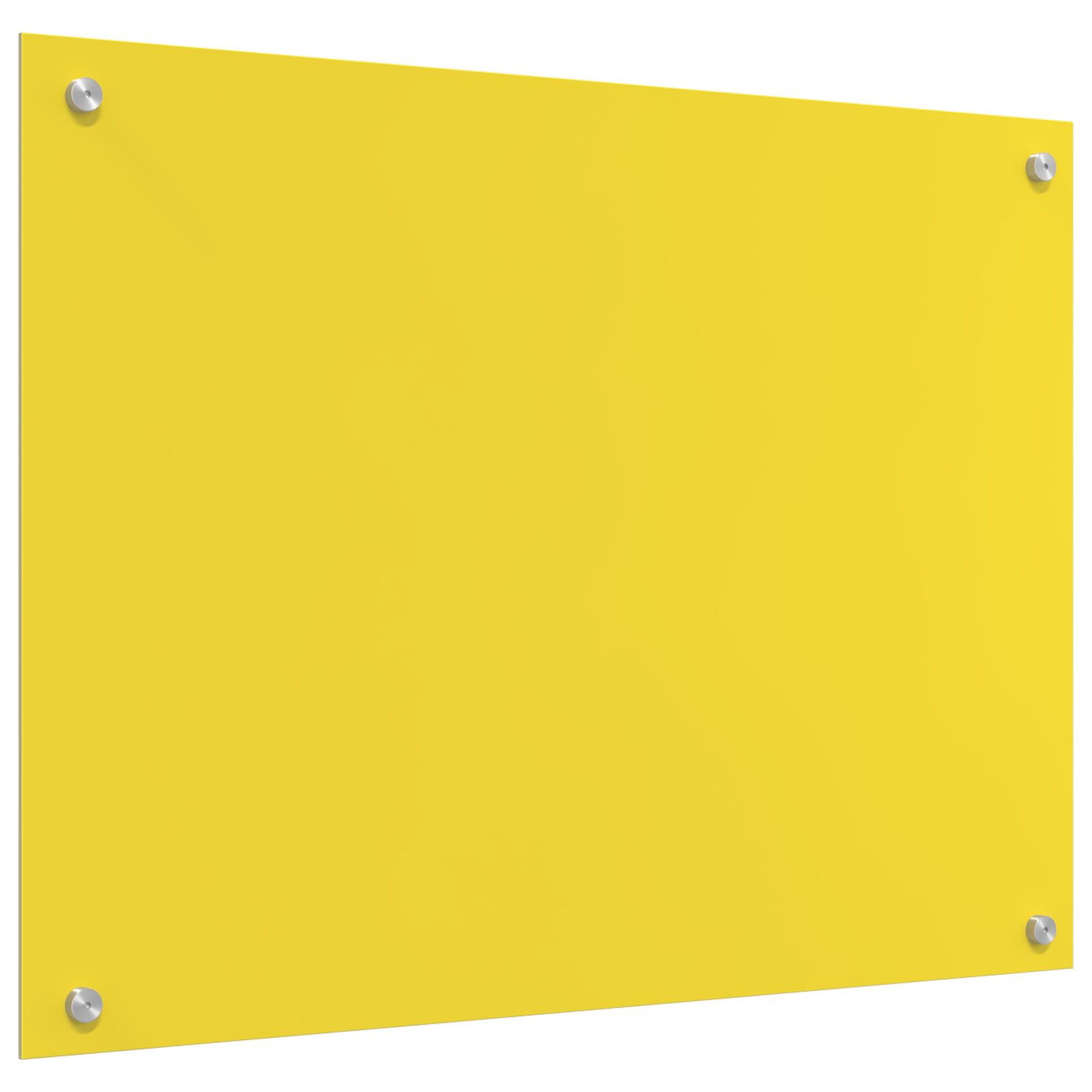 Rivestimento Da Cucina Giallo 80 X 60 X 0,6 Cm Vetro Temperato