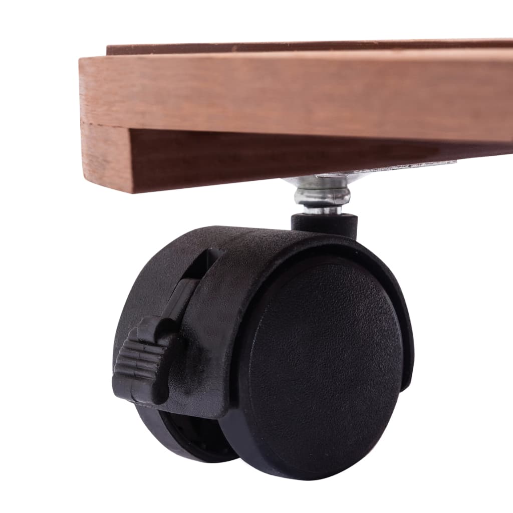 Carrelli Porta Piante 4 Pz Marroni Ø30x7,5 Cm Wpc - Image 4