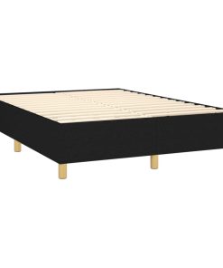 Giroletto A Molle Con Materasso Nero 140x200 Cm In Tessuto
