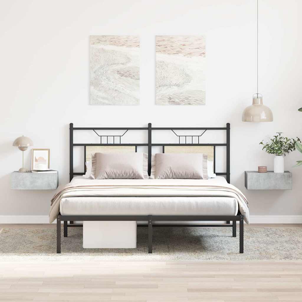 Comodini Pensili 2pz Grigio Cemento 40x30x15 Legno Multistrato - Image 4