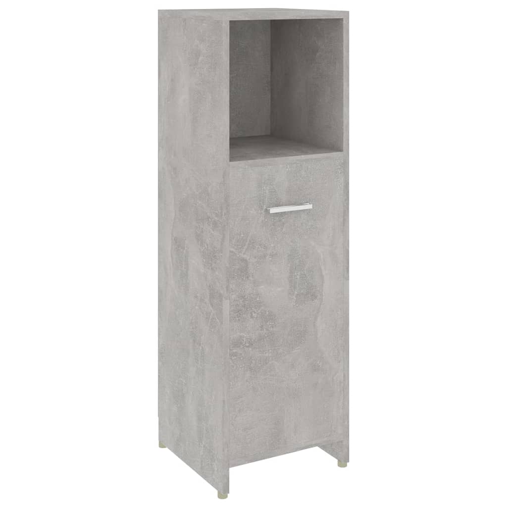 Mobile Da Bagno Grigio Cemento 30x30x95 Cm In Legno Multistrato - Image 3