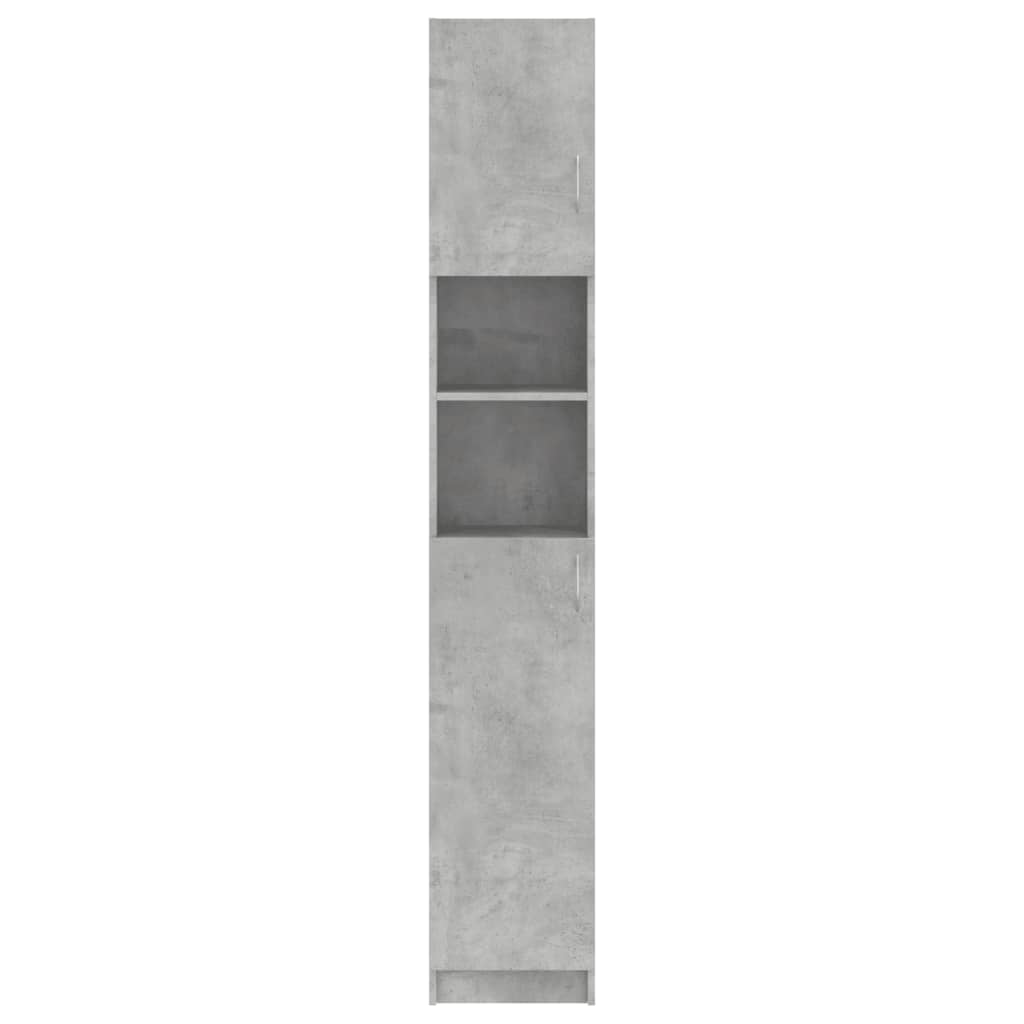 Mobile Da Bagno Grigio Cemento 32x25,5x190 Cm Legno Ingegnerizzato - Image 4
