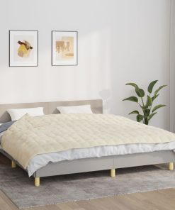 Coperta Ponderata Crema Chiaro 155x220 Cm 11 Kg Tessuto