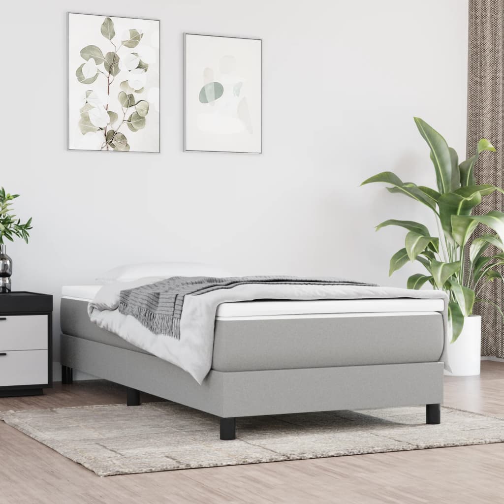Materasso A Molle Insacchettate Grigio Chiaro 100x200x20 cm