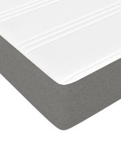 Materasso A Molle Insacchettate Grigio Scuro 140x200x20 cm