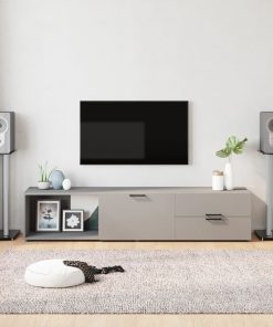 Pedane Casse 2pz Nero Argento Vetro Temperato Design 3 Pilastri