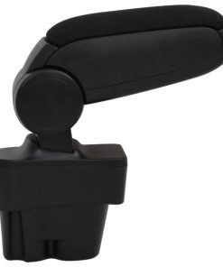 Bracciolo Per Auto Nero 12x36x(33,5-48) Cm In Abs