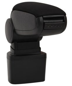 Bracciolo Per Auto Nero 14,5x31,5x(30-48) Cm In Abs