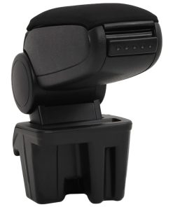Bracciolo Per Auto Nero 15x31x(28-44) Cm In Abs