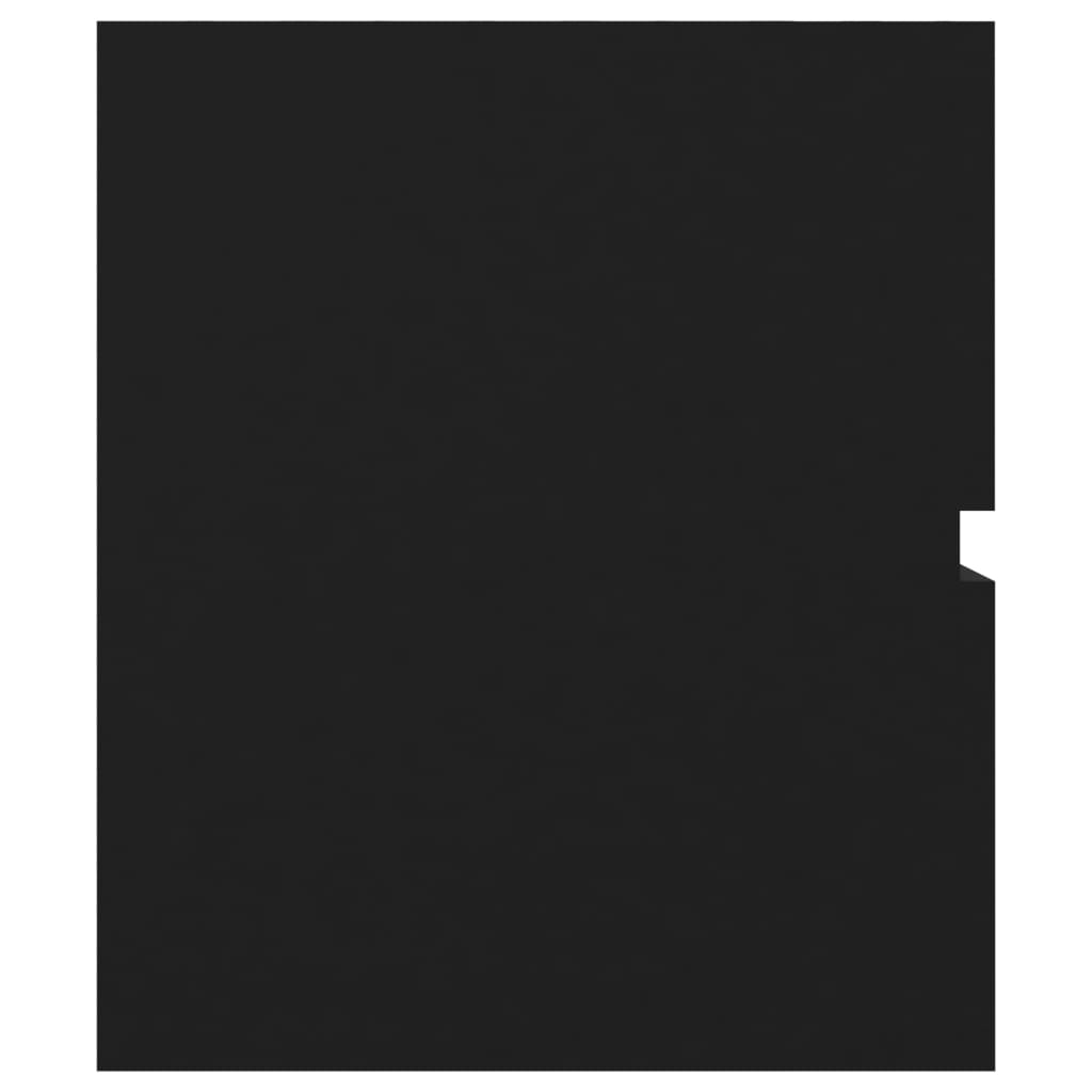 Mobile Lavabo Nero 100x38,5x45 Cm In Legno Multistrato - Image 4