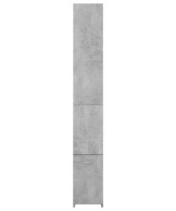 Armadietto Bagno Grigio Cemento 25x26,5x170cm Legno Multistrato
