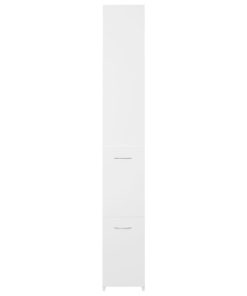 Armadietto Da Bagno Bianco 25x26,5x170 Cm In Legno Multistrato