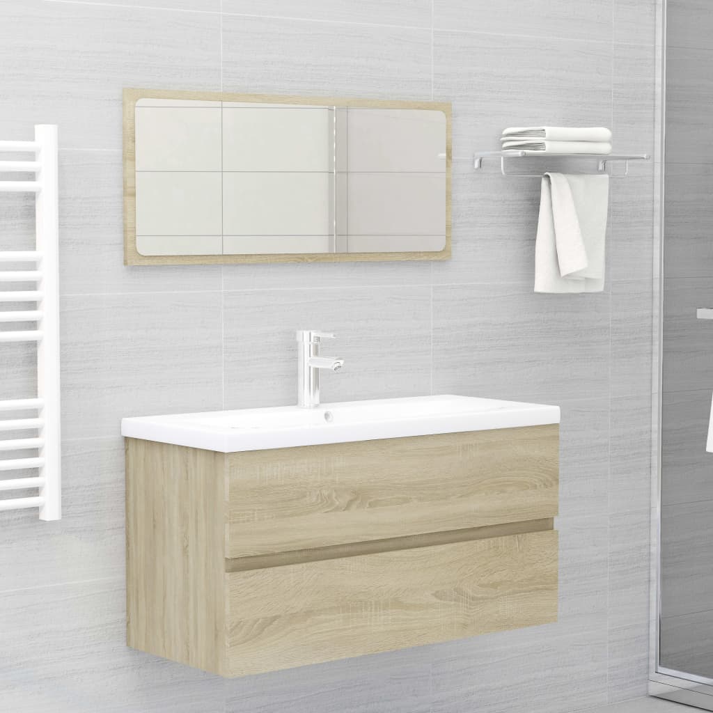 Mobile Lavabo Rovere Sonoma 90x38,5x45 Cm In Legno Multistrato - Image 6