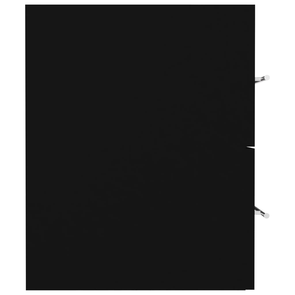 Mobile Lavabo Nero 80x38,5x48 Cm In Legno Multistrato - Image 5