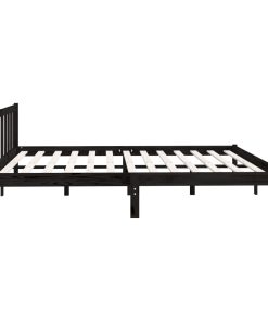 Giroletto Nero In Legno Massello Di Pino 200x200 cm