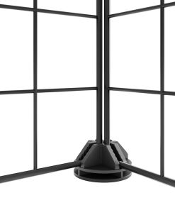 Gabbia Per Animali 20 Pannelli Con Porta Nera 35x35 Cm Acciaio