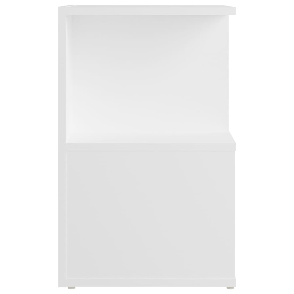 Comodino Bianco 35x35x55 Cm In Legno Multistrato - Image 6