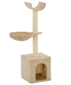 Albero Per Gatti Con Tiragraffi In Sisal 105 Cm Beige