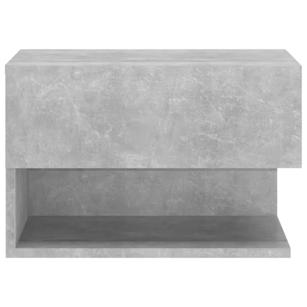 Comodini A Muro 2 Pz Grigio Cemento - Image 5