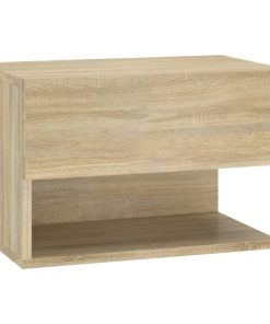 Comodini A Muro 2 Pz Rovere Sonoma