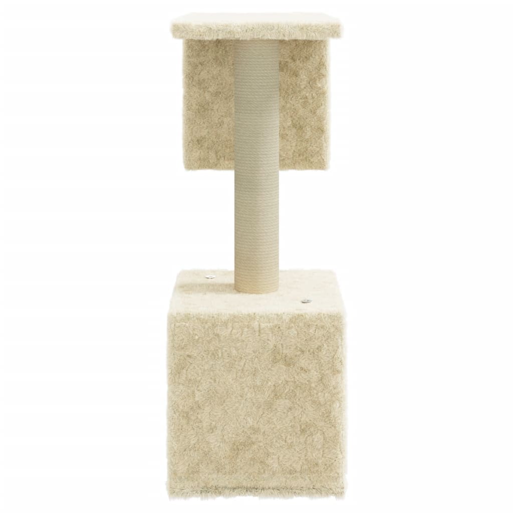 Albero Per Gatti Con Tiragraffi In Sisal Crema 60 cm - Image 6